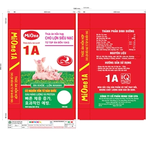 Thức ăn hỗn hợp cao cấp cho lợn siêu nạc từ tập ăn đến 15kg- Mione 1A