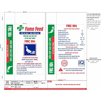 Hỗn hợp cao cấp cho đẻ vịt chạy đồng - FMC 904