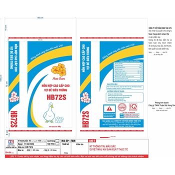 Hỗn hợp cao cấp cho đẻ vịt siêu trứng  - HB72S