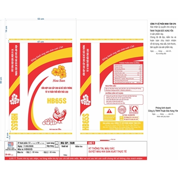 Hỗn hợp cao cấp cho gà đẻ siêu trứng từ 18 tuần tuổi đến thải  - HB65S
