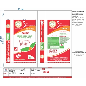 Hỗn hợp cao cấp cho lợn nái chửa siêu nạc, nái hậu bị - FMC 207