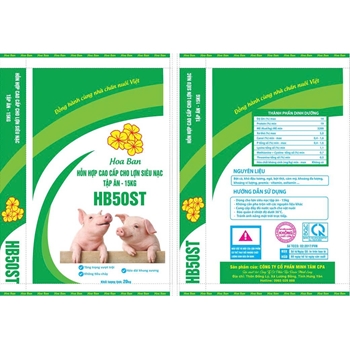 Hỗn hợp cao cấp cho lợn siêu nạc từ tập ăn đến 15kg-  HB 50ST