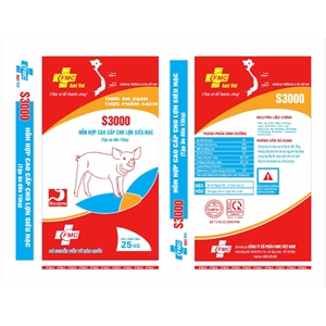 Hỗn hợp cao cấp cho lợn siêu nạc từ tập ăn đến 15kg - S3000