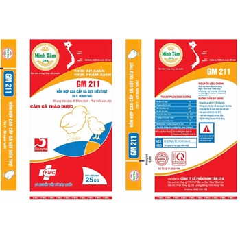 Hổn hợp cao cấp gà gột siêu thịt từ 1 - 28 ngày tuổi - GM 211