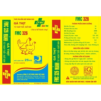 Hỗn hợp thức ăn cho gà thịt FMC 326