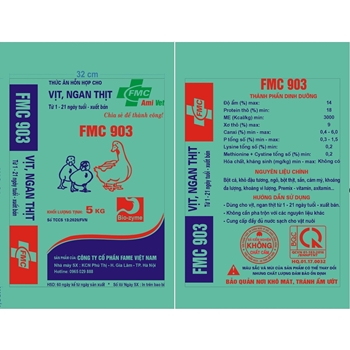 THỨC ĂN HỖN HỢP CHO VỊT , NGAN THỊT TỪ 1 - 21NGÀY TUỔI - XUÁT BÁN -  FMC 903