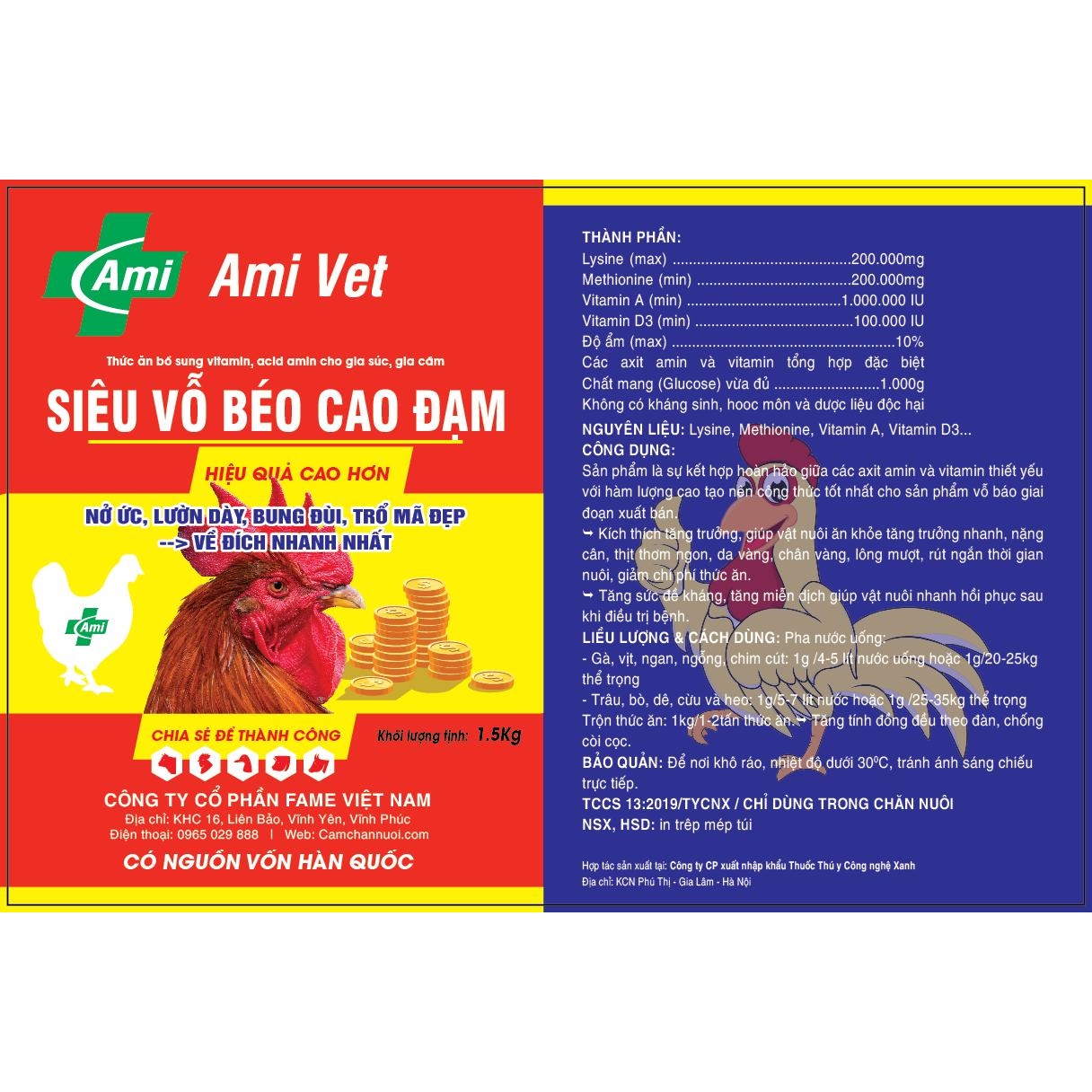 Thức ăn bổ sung SIÊU VỖ BÉO CAO ĐẠM