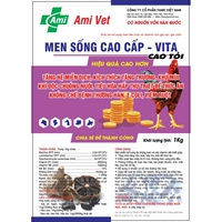 Thức ăn bổ sung men tiêu hóa và vitamin MEN SỐNG CAO CẤP VITA CAO TỎI