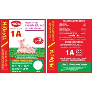 Thức ăn hỗn hợp cao cấp cho lợn siêu nạc từ tập ăn đến 15kg- Mione 1A
